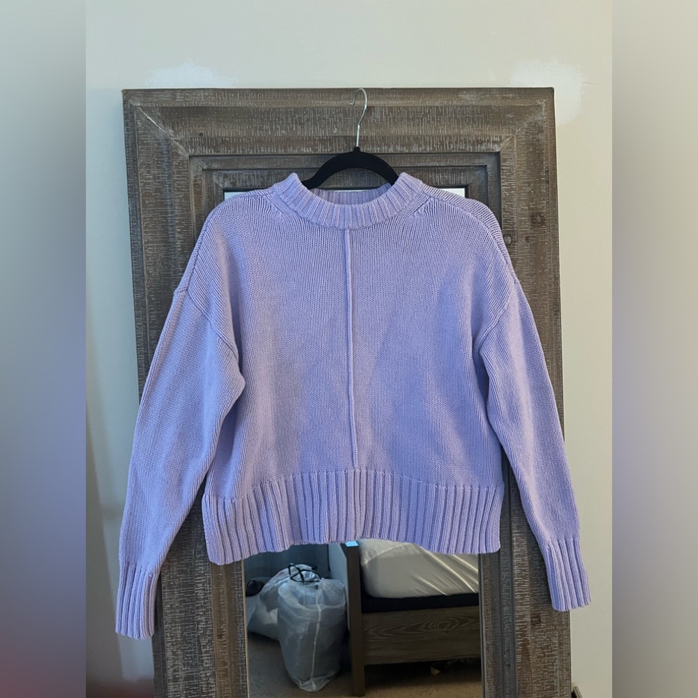 Purple knit sweater